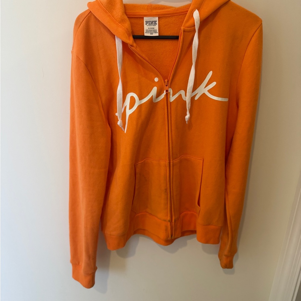 PINK Victoria's Secret Orange Hoodie